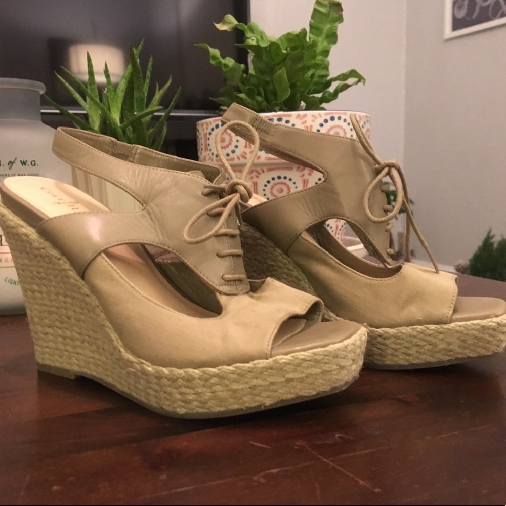 Cole Haan Cutout woven wedge